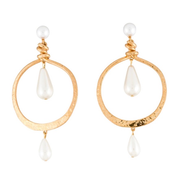 Oscar de la Renta Drop Earrings